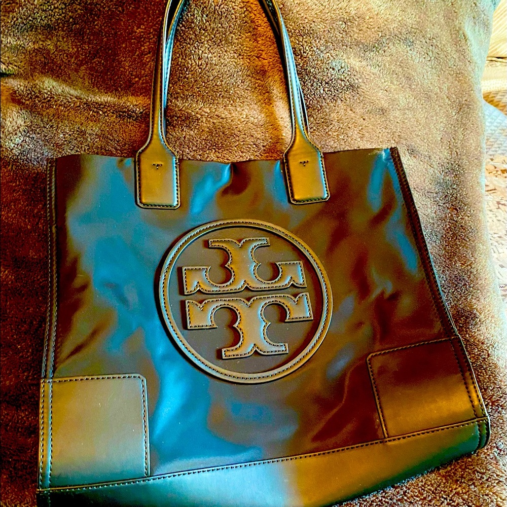 Genuine black Tory Burch tote bag!